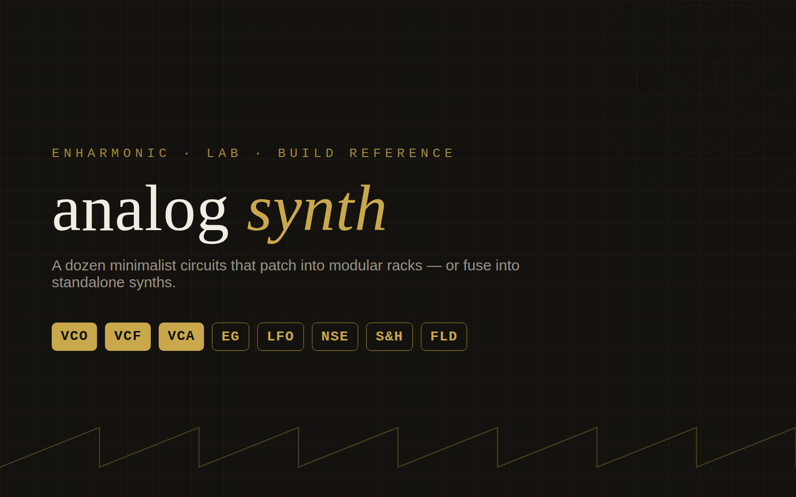 Analog Synth Build Reference